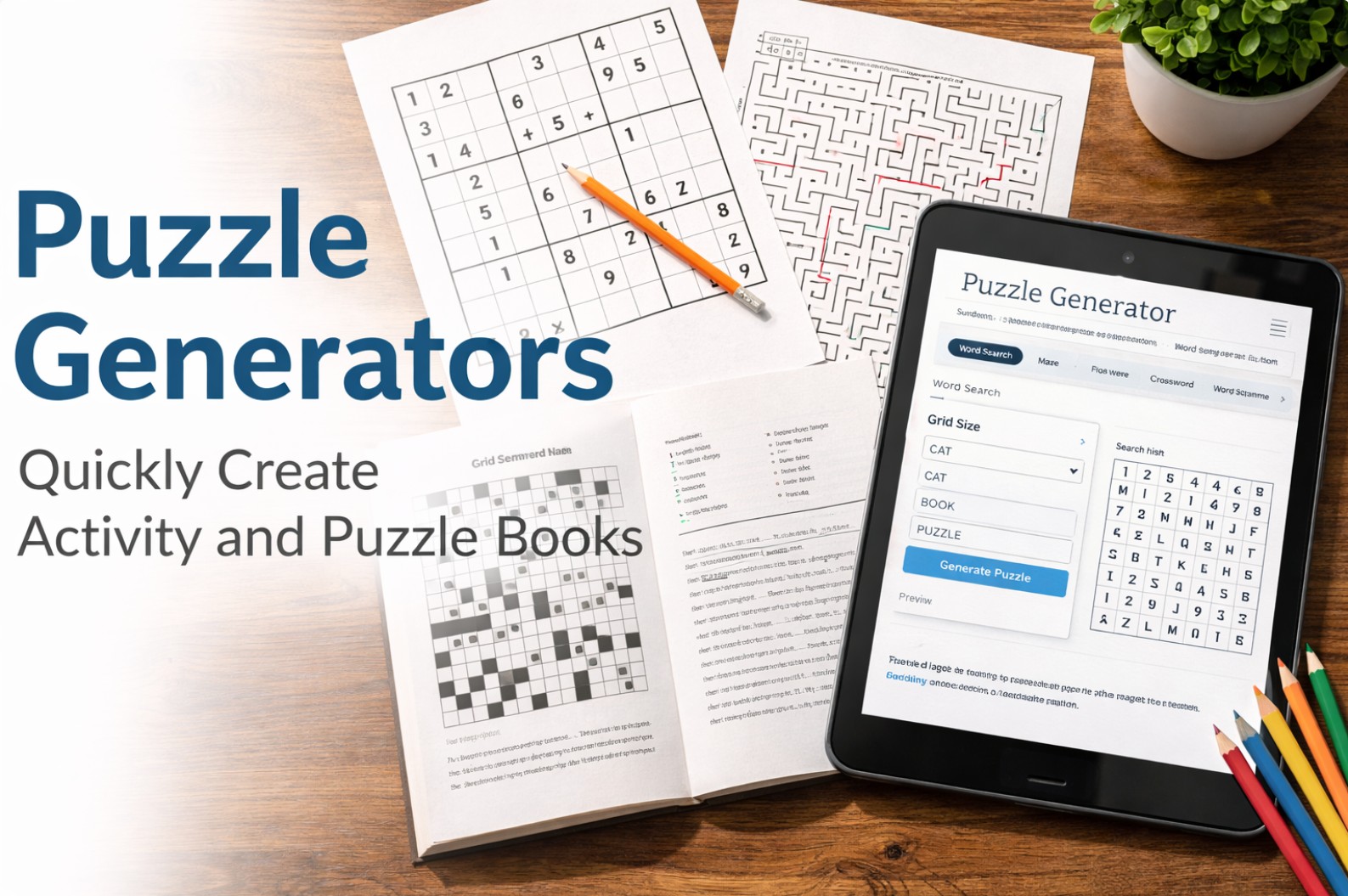Puzzle Generator for KDP Books